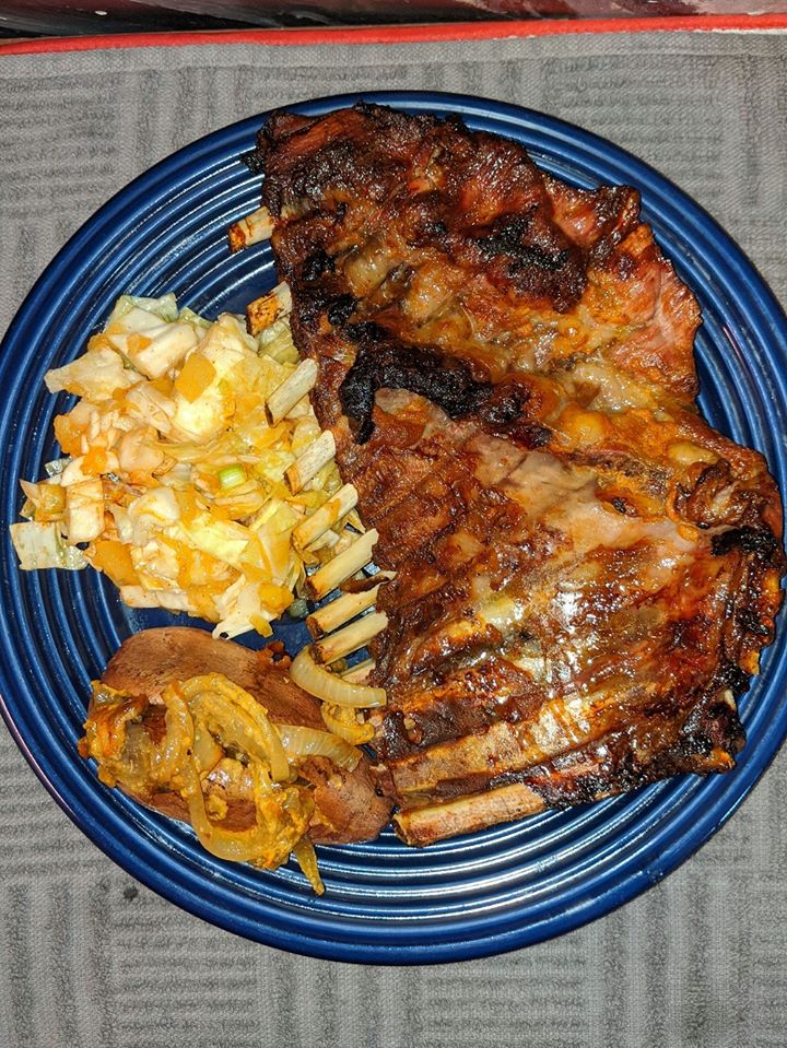 Cooked spareribs